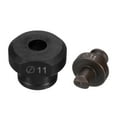 thumbnail image 3 of Uxcell Hydraulic Hole Punch Die 11mm for Angle Steel Iron Aluminum, Burgundy & Black, 3 of 5