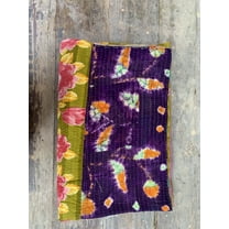 Hand Stitched Winter Gudari Old Cotton Printed Fabric Winter Blanket Bedspread