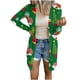 thumbnail image 1 of Blusa superior tipo cárdigan de manga larga con botones informales a la moda con estampado navideño para mujer Fridja  fksj905, 1 of 5