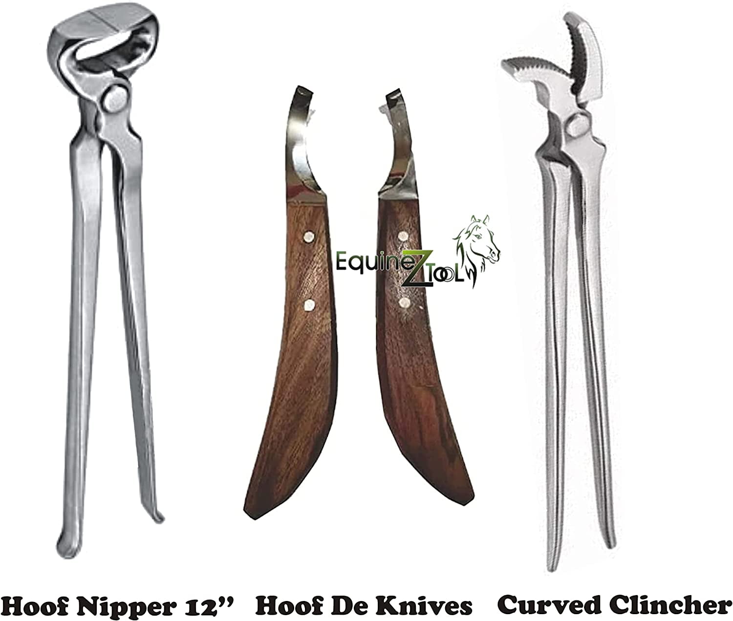 Equinez Tools Hoof Nipper 12" with Hoof Curved Jaw Clincher & Farrier