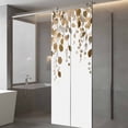thumbnail image 4 of Brown Eucalyptus Leaves Window Privacy Film, Summer Watercolor Leaf Static Cling UV Sun Blocking Tint Film Heat Control Windows Films for Bedroom Bathroom, Window Stickers 23.6"x59", 4 of 8