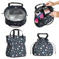 thumbnail image 2 of Pioneer Flower Floral Print Pattern Drawstring Lunch Bag Women - Drawstring Lunch Bag Insulated for Work Office - Stain-Resistant Large Lunchbags for Women with Multi-Pockets, 2 of 6