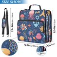 thumbnail image 2 of FORMRS Zipper Binder with Shoulder Strap 2-inch Ring 500 Sheet Capacity File Bag, Pink Jellyfish, 2 of 5