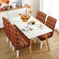 thumbnail image 4 of Halloween Chair Covers for Dining Room Set of 4, Halloween Stretch Dining Chair Cover 4 Pieces, Washable Kitchen Parsons Chair Slipcovers 4 Pack, Removable Seat Protector for Halloween Decor, 4 of 4