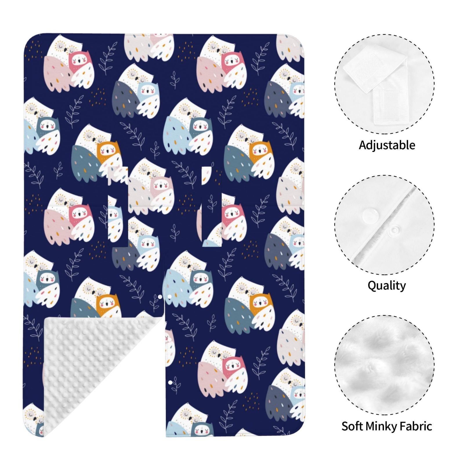 Car Seat Cover Baby - Mom And Baby Owls Breathable Infant Car Seat Cover for Baby Carseat, Lightweight Comfort Baby Essentials Must Haves Newborn Stuff for Girl Boy