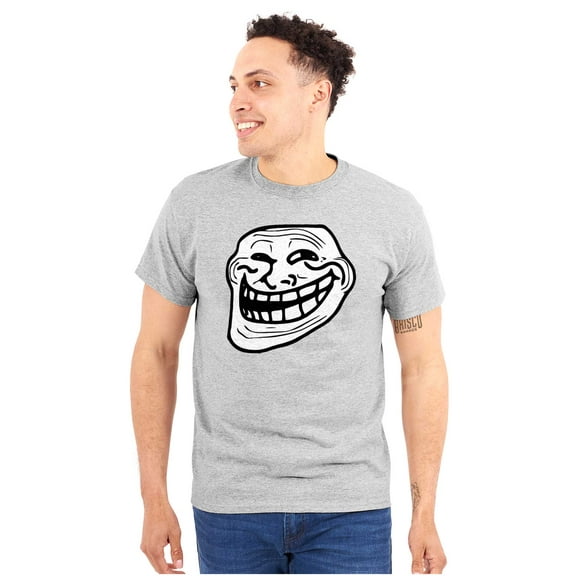 Troll Face Original Meme Smile Mad Men's Graphic T Shirt Tees Brisco Brands S