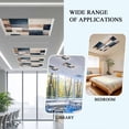 thumbnail image 6 of 2 Pack Abstract Blue Black Fluorescent Light Covers for Ceiling Lights Oil Painting Magnetic Ceiling Light Covers Overhead Light Filters for Office Classroom Home, 6 of 9
