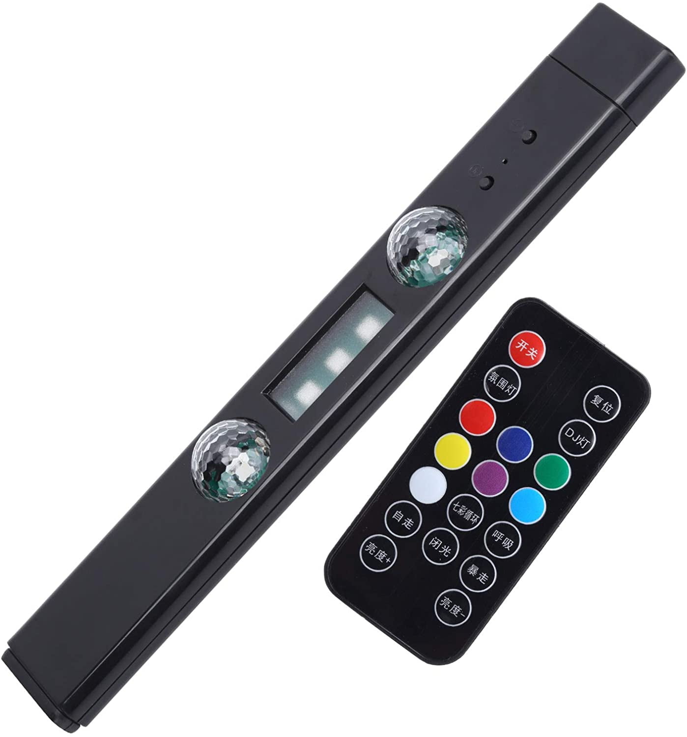 Car Ambient Lights Interior,Wireless Atmospheres Light,Remote Music Control,Usb Charging,Multi