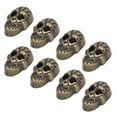 thumbnail image 2 of Skull Rivets, Electroplating Process Punk Style Zinc Alloy Ghost Skull Rivet  For Belts Silver Black,Bronze, 2 of 8
