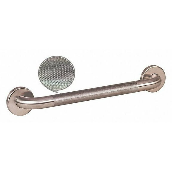 Wingits Knurled Premium Grab Bar, 42" L, Stainless Steel, Satin WGB5SSKN42