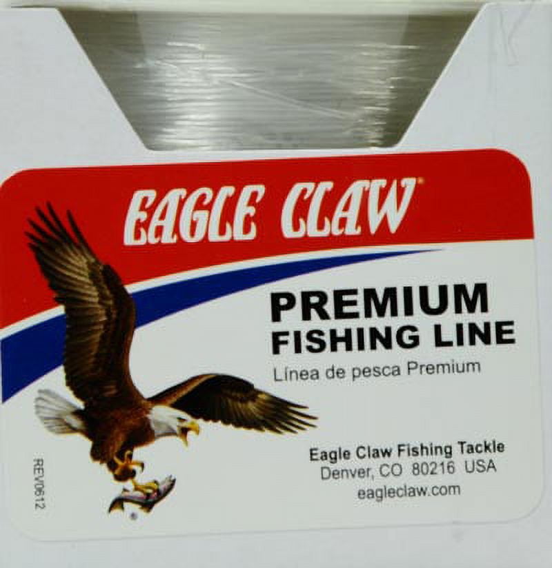 Eagle Claw 6 lb. Monofilament Premium Fishing Line, Clear, 1900 yd