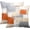 Beige Orange, variant on Throw Pillow Covers Modern Home Art Decor, 20 x 20 Inches Set of 2 Pillow Cases Decorative, Abstract Oil Painting Pillowcases for Bedroom, Living Room, Cushion Couch Sofa, Grey Burnt Orange