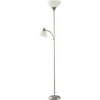 Mainstays Silver Floor Lamp with Reading Light and CFL Bulbs, HW-F1219SLV-CA