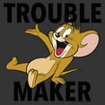 thumbnail image 2 of Men's Tom and Jerry Trouble Maker Mouse Graphic Tee Charcoal Heather 3X Large, 2 of 4