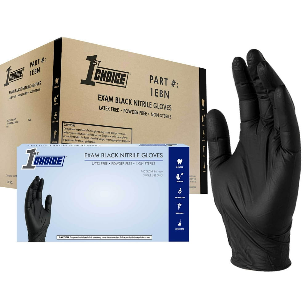 1st Choice Nitrile, Latex Free, Powder Free, Medical Disposable Gloves