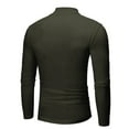 thumbnail image 6 of XEGLSBU Long Sleeve Shirts for Men Work 4Xl Male Winter Warm Low Collar Fashion Thermal Underwear Men Basic T Shirt Blouse Pullover Long Sleeve Top Men's Shirts Long Sleeve Dress Army Green Size L, 6 of 6