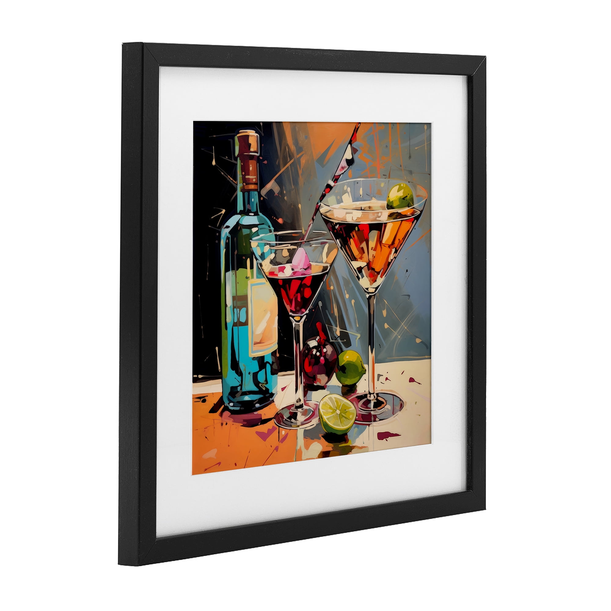 Stupell Industries Every Sip of Martini Night Black Framed Print Under Glass, design by Lazar Studio