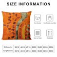 thumbnail image 5 of HENGT  Burnt Orange Wave Lumbar Throw Pillow Cover Wavy Line Luxury Cushion Case Modern Zippered  Pillowcase for Sofa Couch Bedroom Living Room Home Decorative, 5 of 5