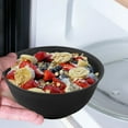 thumbnail image 4 of Bestdin Black Dinnerware Set for 8, 32 Pack Plastic BPA-Free Dinner Plates, Salad Plates, Cereal Bowls, Cups, Unbreakable Plates and Bowls Sets, Microwave and Dishwasher Safe, 4 of 5