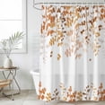 thumbnail image 6 of Yellow Leaves Shower Curtain Set - 72" x 78" Washable Bathtub Curtain with 12 Hooks, Summer Botanical Waterproof Fabric Stall Shower Curtains for Bathroom/Bathtub Décor, 6 of 6