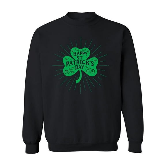 Saint Patrick's Leaf Clover Sweatshirt Men -Image by Shutterstock, Male x-Large