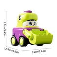 thumbnail image 3 of Usloyux Kids Toys Under $5 Dinosaur Face Changing Engineering Toy Car Whistle,Construction Car Toys for Kids,Push and Go Toy Car for Kids Christmas Birthday Gifts, 3 of 6