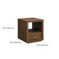 Better Homes & Gardens Steele End Table, Walnut Finish
