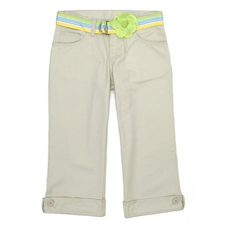 Riders - Little Girl's Spring Belt Capris With Hair Band