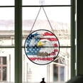 thumbnail image 3 of Personalized Patriotic Eagle Suncatcher Stained Glass Suncatchers, Patriotic Eagle Ornament for Sun Catcher Indoor Window, Patriotic Eagle Painted Glass Panel Décor 5wfIMi, 3 of 5
