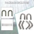 thumbnail image 4 of Kojem 8PC 2.5" OD Stainless Steel 304 DIY Custom Mandrel Exhaust Pipe Straight &Bend Kit, 4 of 7