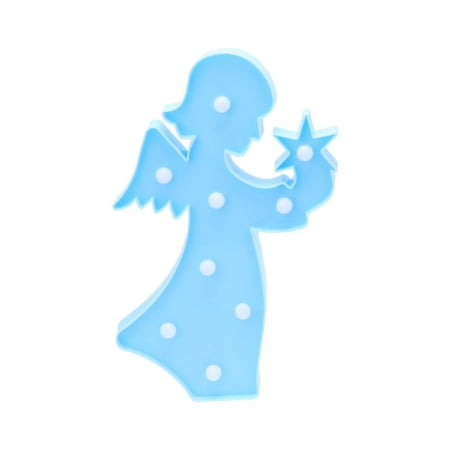 

1Pc Angel Design Light Fairy LED Light Bedroom Night Lamp Party Decorative Light for Kids Girls without Battery