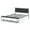 Black, variant on Furniture of America Kushner Industrial Metal Platform Bed with Bench in Black