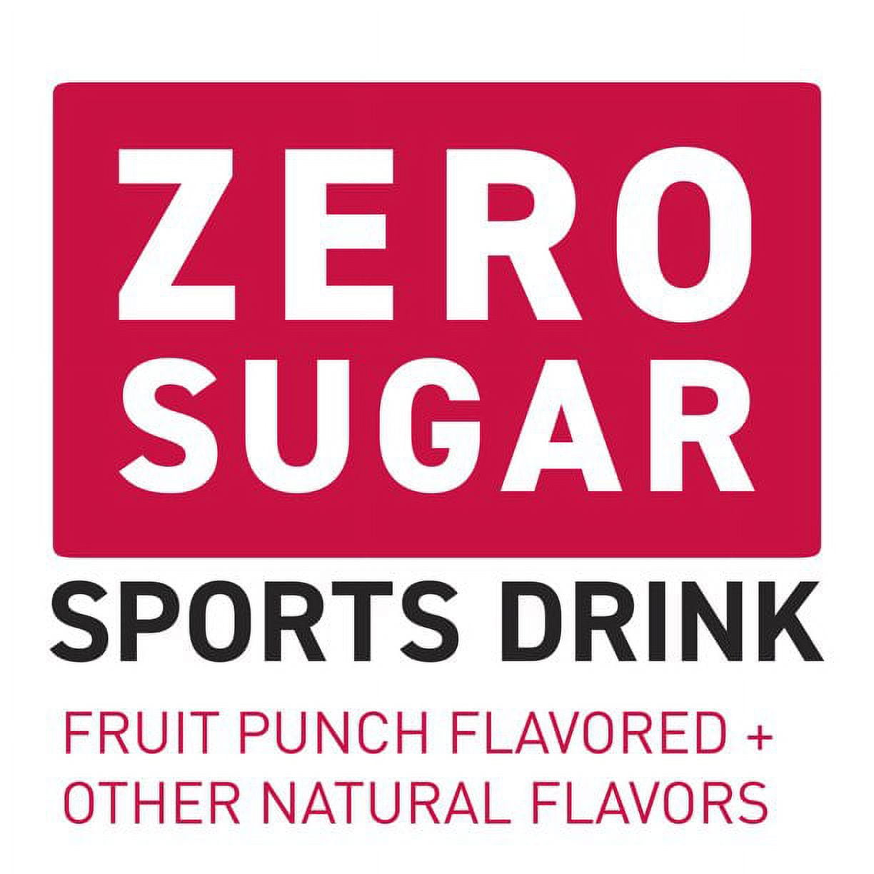 POWERADE Zero Sugar Fruit Punch, 28 fl oz, Pack of 8