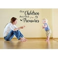 thumbnail image 4 of Our Children are Our Treasures Wall Vinyl Decals Lettering Sticker Family Quote Décor, 23 x 14 , Black, 4 of 5