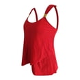 thumbnail image 5 of BOBOGOJP Women Tankini Swimsuits Tummy Control Bathing Suit Two Piece High Waisted Bottoms Ruffed Tops Full Coverage Swim Suits Red for Size L, 5 of 9