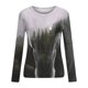 thumbnail image 5 of Camisas Para Mujer, Camisetas de Gran Tamaño, Camiseta de Moda Informal de Manga Larga, Jersey Fruncido Con Cuello Redondo Estampado, Blusa, Tops Odeerbi  ODB136019, 5 of 5