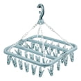 thumbnail image 5 of Multiple Clip Clothes Drying Rack 32 Hooks Windproof Fasteners Plastic Construction Home Organization Essential, 5 of 5