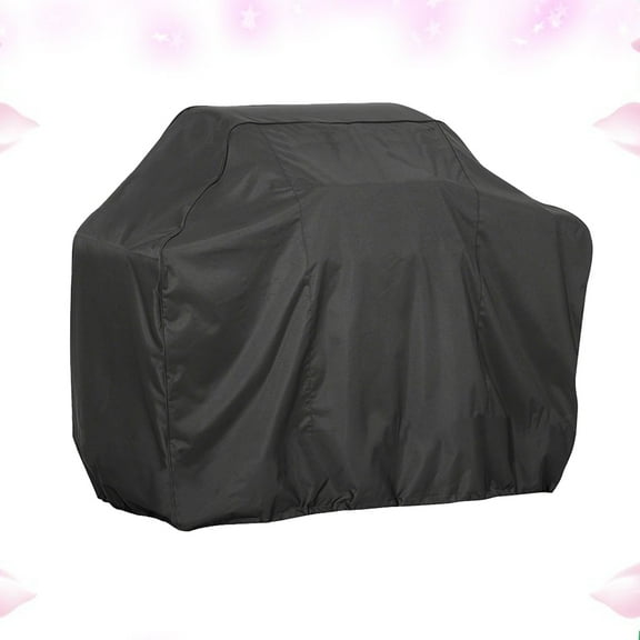 CRAFTHROU 1Pcs BBQ Grill Cover 190.00X117.00X71.00In Black Polyester for Grilling Accessories in Gardens