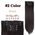 thumbnail image 3 of Long Straight Clip-in Synthetic Hair Extensions, 3 of 26