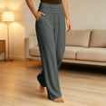 thumbnail image 5 of Wensltd Women Sweat Pants High Waisted Wide Leg Pants Casual Loose Comfy Trousers With Pockets For Yoga Work Daily Wear, 5 of 9