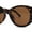 Tortoise - Brown, variant on Womens Oversize Round Thick Temple Chic Plastic Cat Eye Sunglasses Black Smoke