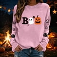 thumbnail image 5 of Ihhxva Oversized Sweatshirt for Women Loose Fit Moisture-Wicking Halloween Spooky Graphic Pullover Cozy Cotton Casual Long Sleeve Crewneck Autumn Party Top S-2XL, 5 of 6