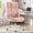 Pink, variant on BRTHORY High Back Ergonomic Executive Office Chair with Flip-Up Arms, Padded Fabric Seat, Adjustable Height and Swivel Wheels