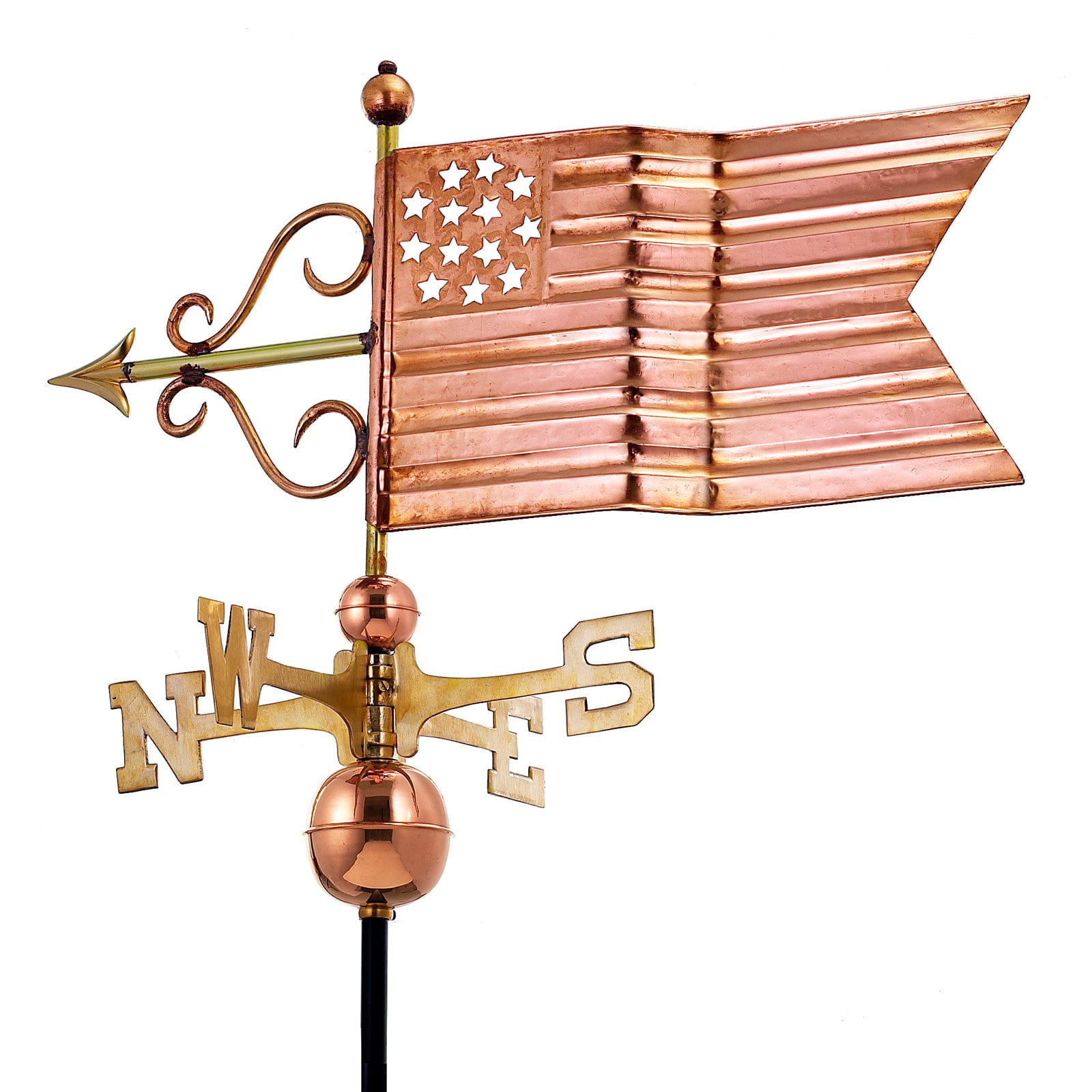 Good Directions American Flag Copper Weathervane by Good Directions Inc