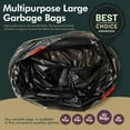 thumbnail image 4 of PAMI 30 Gallon Trash Bags, Plastic, Unscented, 45 Count - Tall Kitchen Garbage Bags with Drawstring, 2ft x2ft - Black, 4 of 5