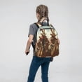 thumbnail image 5 of Xecao Western Rabbit Cowboy print Backpack For women men Aesthetic Lightweight Travel Daypack Simple Cute Backpack For Bookbag, 5 of 5