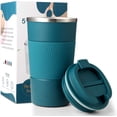 thumbnail image 1 of Vaccum Insulated Stainless Steel Coffee Tumbler With Sipper Lock Lid - Blue, 510ml | Travel Mug For Hot & Cold Drinks - Leak Proof, Spill Proof, Rust Free, 1 of 5