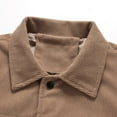 thumbnail image 5 of Rggeeun Mens Jacket Men's Casual Corduroy Jacket Lightweight Slim Fit Fashionable Comfortable Stand Collar Outerwear For Daily Wear Outwear Streetwear, 5 of 5