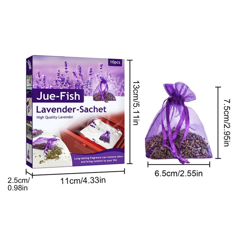 Scalloped Edge Lavender Sachet Bag - Set of 4