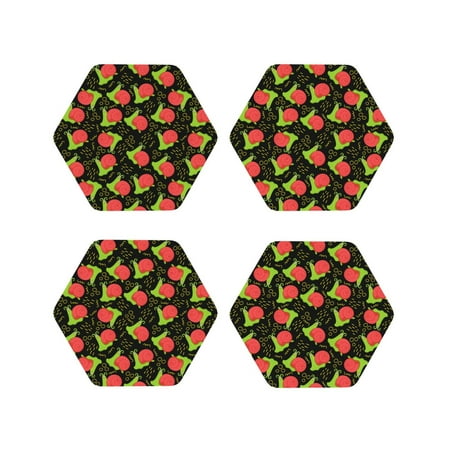 

Naloa Cartoon Snail Leather Coasters for Drinks Durable Drink Coasters 4 Set for Tabletop Protection Luxurious Home Décor and Housewarming Gift ( {designName})Hexagon
